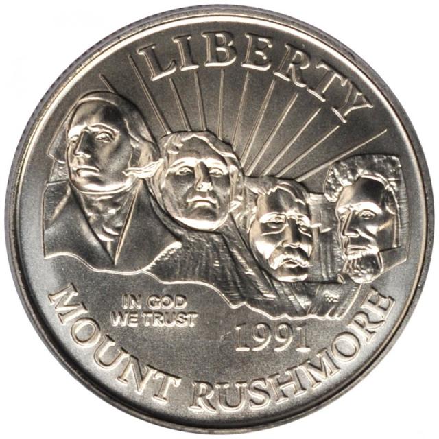 Монета Національний меморіал Рашмор, ½ долара 1991, США, США