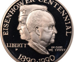 Монета Eisenhower, 1 долар 1990, США, США