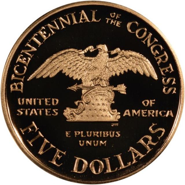 Монета the Congress, 5 доларів 1989, США, США