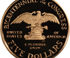 Монета the Congress, 5 доларів 1989, США, США