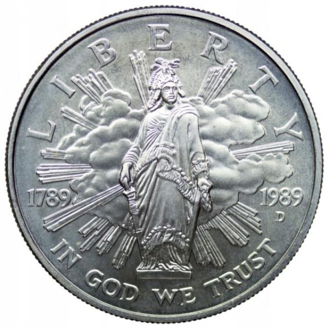 Монета the Congress, 1 долар 1989, США, США