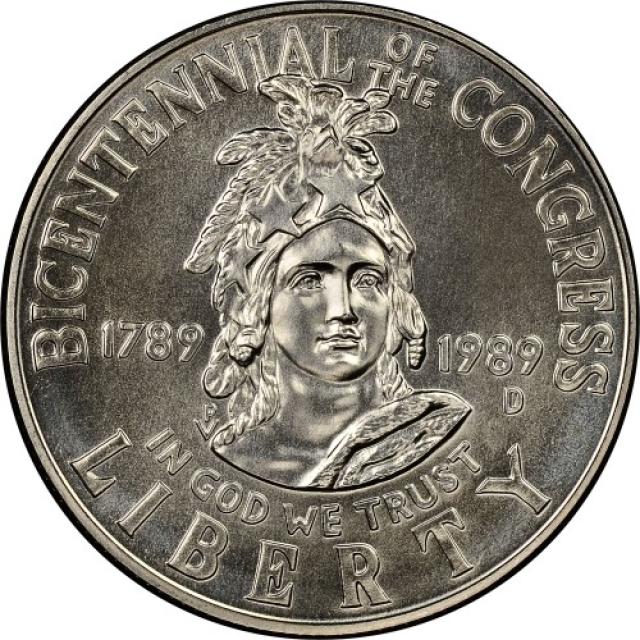 Монета the Congress, ½ долара 1989, США, США