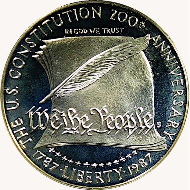 Монета the Constitution, 1 долар 1987, США, США