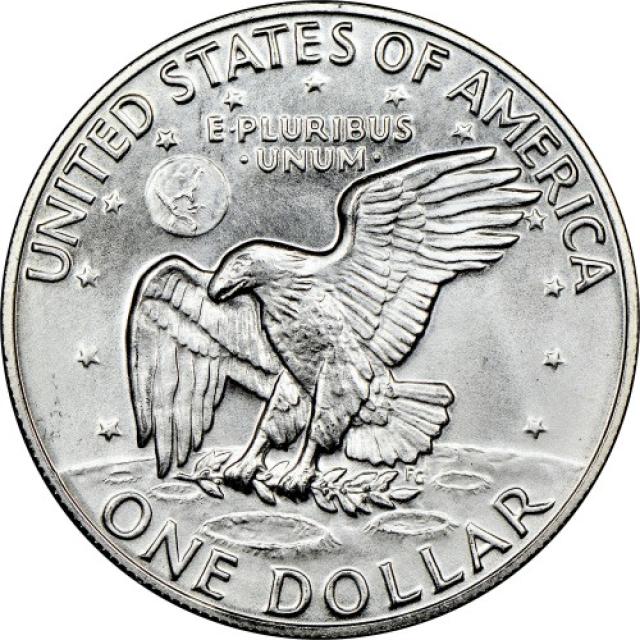 Монета Ейзенхауер, срібний долар, 1 долар 1974, США, США
