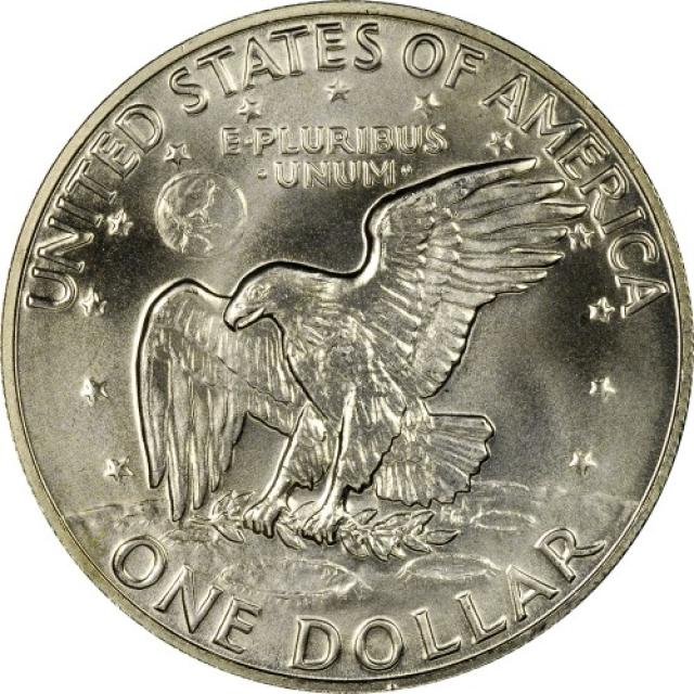 Монета Ейзенхауер, срібний долар, 1 долар 1973, США, США