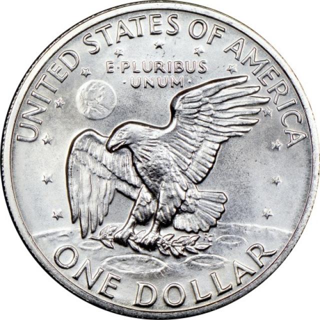 Монета Ейзенхауер, срібний долар, 1 долар 1972, США, США