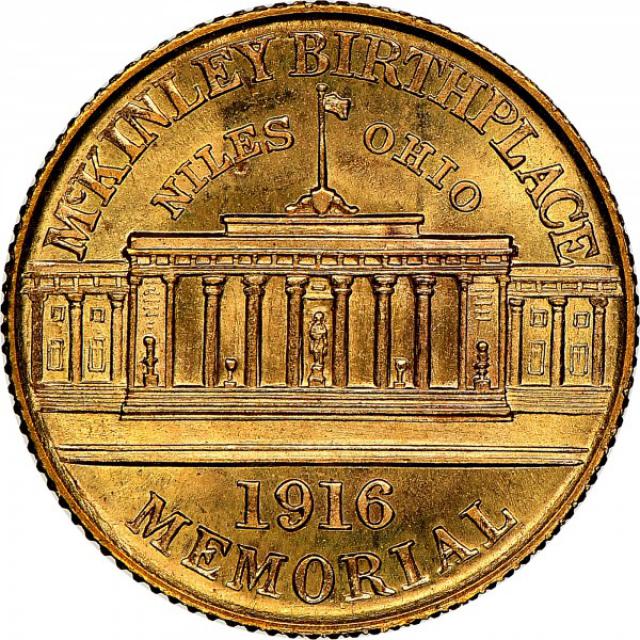 Монета Меморіал місця народження Мак-Кінлі, 1 долар 1916, США, США