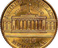 Монета Меморіал місця народження Мак-Кінлі, 1 долар 1916, США, США