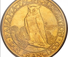 Монета Панамо-Тихоокеанська міжнародна виставка, 50 доларів 1915, США, США