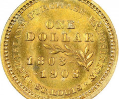 Монета Louisiana Purchase. William McKinley, 1 долар 1903, США, США