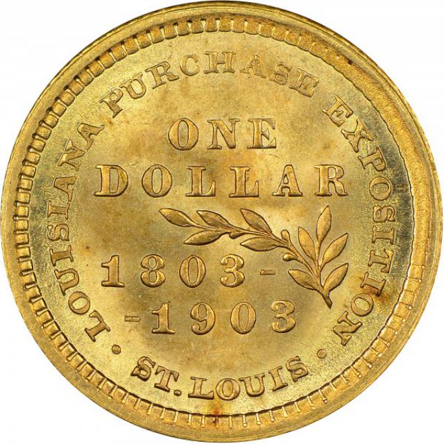 Монета Louisiana Purchase. Thomas Jefferson, 1 долар 1903, США, США