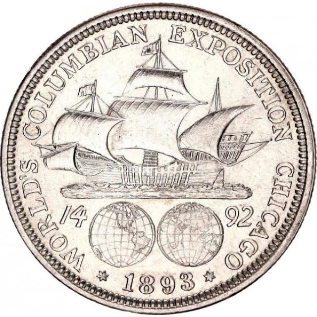 Монета Колумбійська виставка, ½ долара 1893, США, США