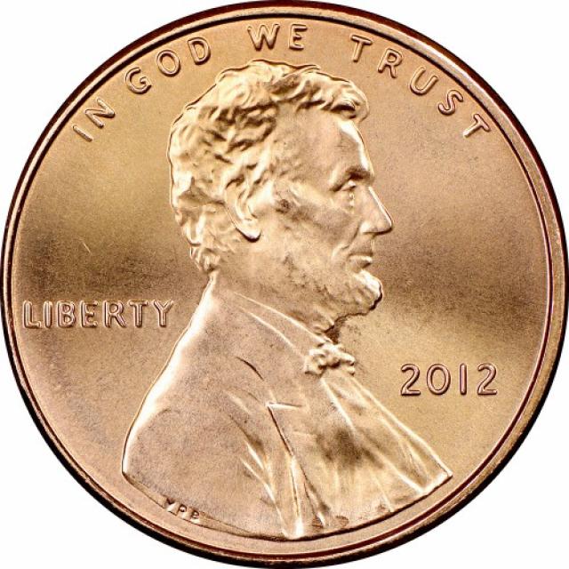 Монета Lincoln Cent, 1 цент 2012, США, США