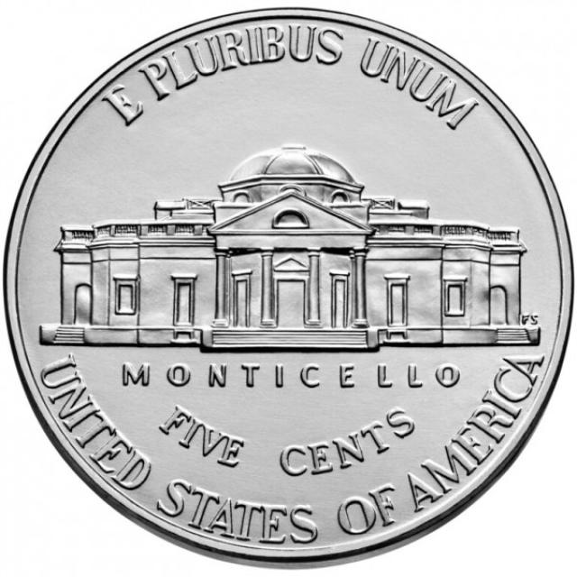 Монета Jefferson Nickel, 5 центів 2021, США, США