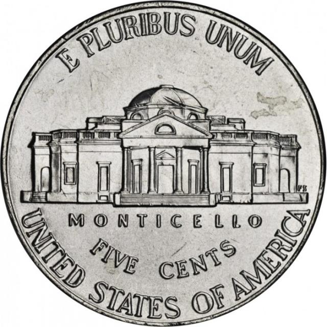 Монета Jefferson Nickel, 5 центів 2016, США, США
