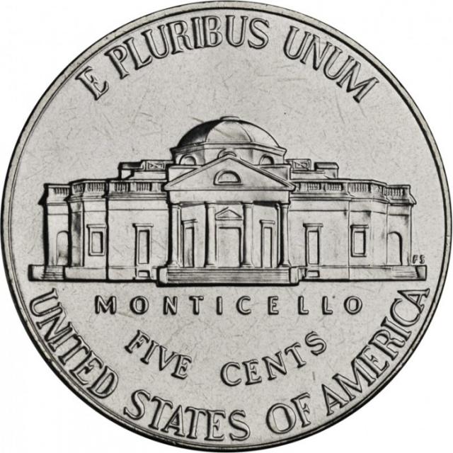 Монета Jefferson Nickel, 5 центів 2014, США, США