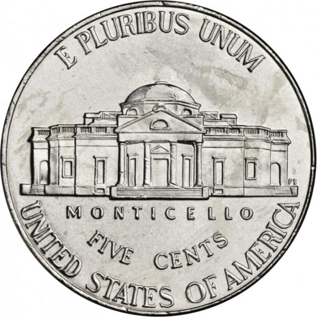Монета Jefferson Nickel, 5 центів 2012, США, США