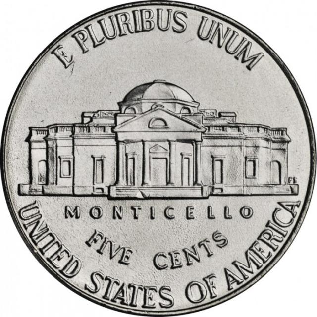 Монета Jefferson Nickel, 5 центів 2010, США, США