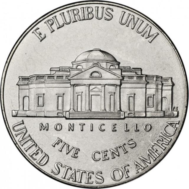 Монета Jefferson Nickel, 5 центів 2009, США, США