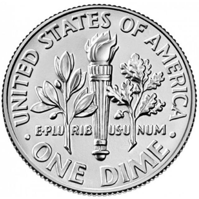 Монета Roosevelt Dime, 1 дайм 2020, США, США