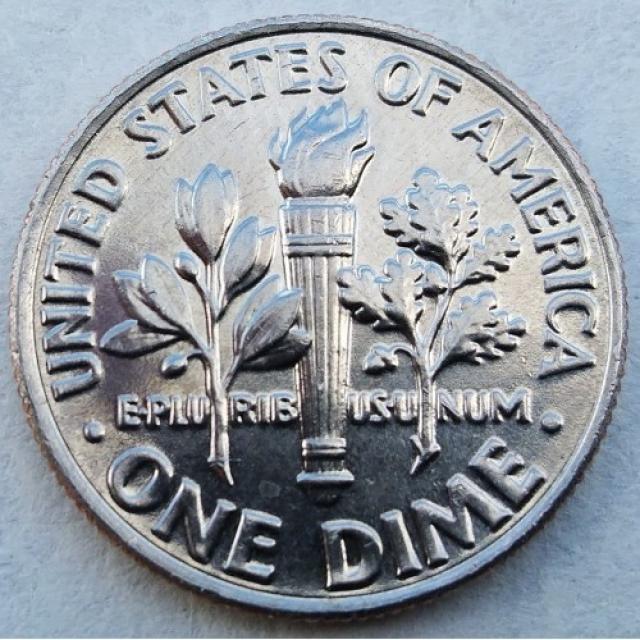 Монета Roosevelt Dime, 1 дайм 2019, США, США