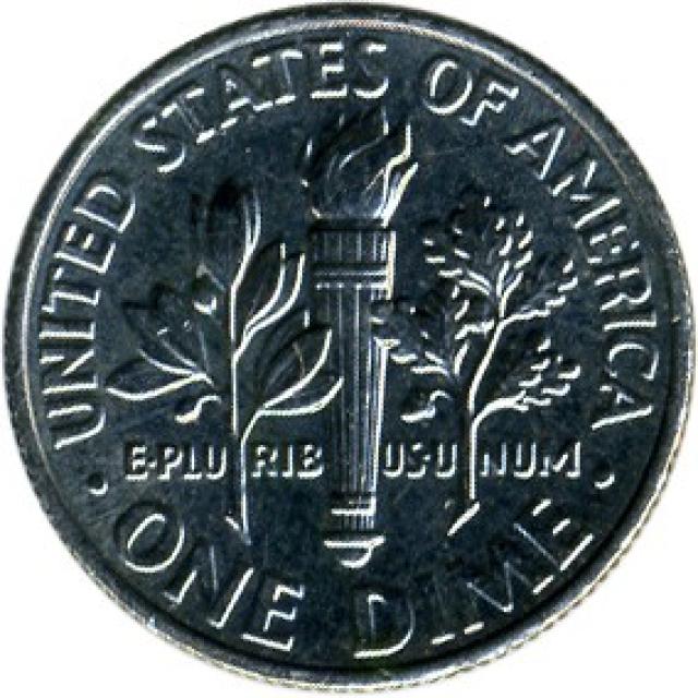 Монета Roosevelt Dime, 1 дайм 2015, США, США