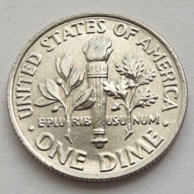 Монета Roosevelt Dime, 1 дайм 2012, США, США