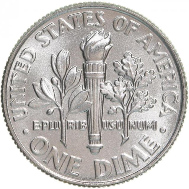 Монета Roosevelt Dime, 1 дайм 2010, США, США