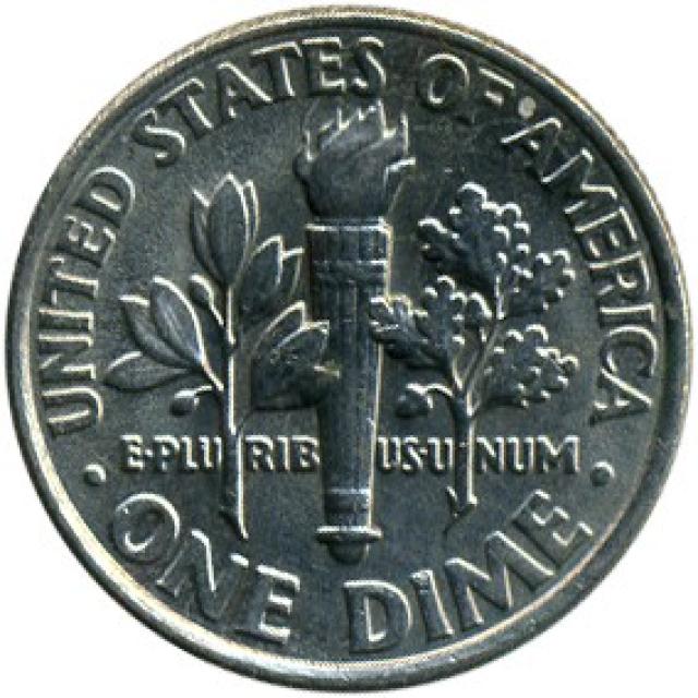 Монета Roosevelt Dime, 1 дайм 2007, США, США