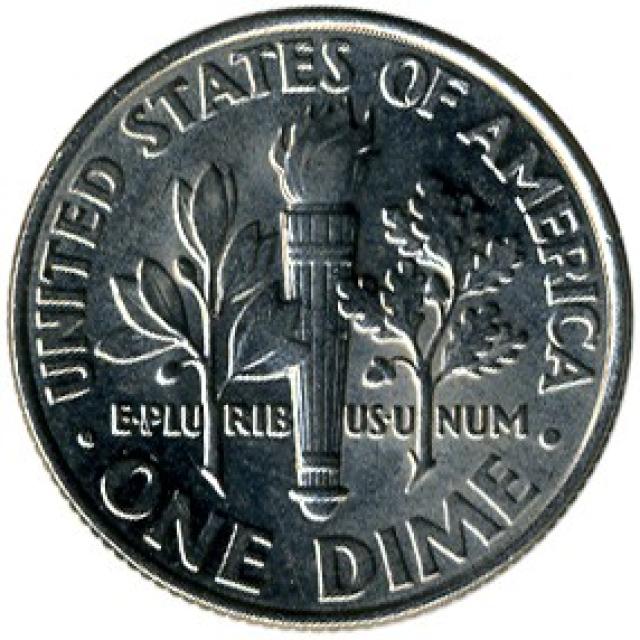 Монета Roosevelt Dime, 1 дайм 2003, США, США