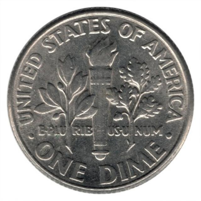 Монета Roosevelt Dime, 1 дайм 2002, США, США