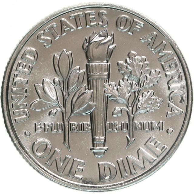 Монета Roosevelt Dime, 1 дайм 2001, США, США
