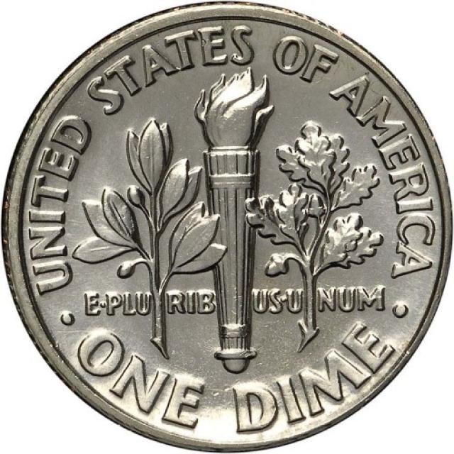 Монета Roosevelt Dime, 1 дайм 1987, США, США