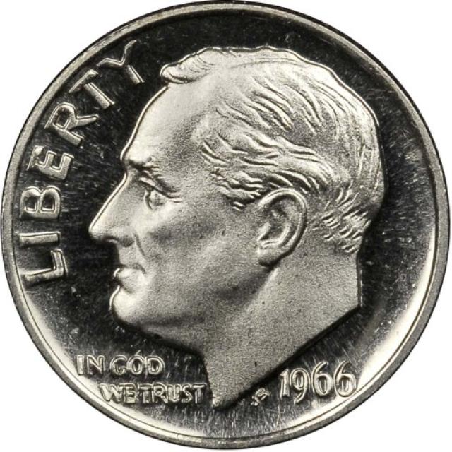 Монета Roosevelt Dime, 1 дайм 1966, США, США