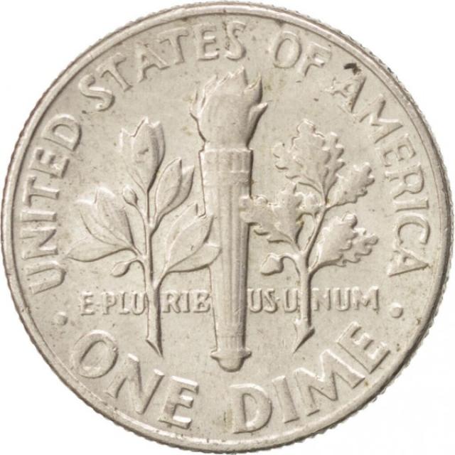 Монета Roosevelt Dime, 1 дайм 1965, США, США