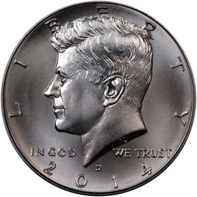 Монета Кеннеді Півдолара, ½ долара 2014, США, США