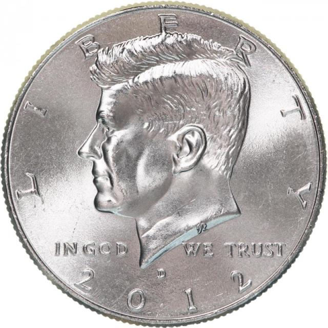 Монета Кеннеді Півдолара, ½ долара 2012, США, США