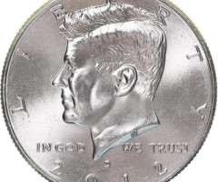 Монета Кеннеді Півдолара, ½ долара 2012, США, США