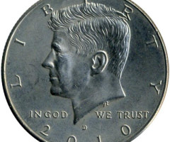 Монета Кеннеді Півдолара, ½ долара 2010, США, США
