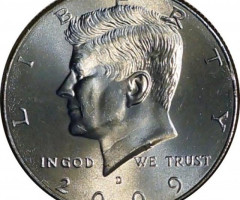 Монета Кеннеді Півдолара, ½ долара 2009, США, США