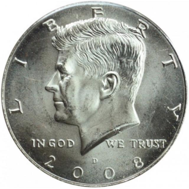 Монета Кеннеді Півдолара, ½ долара 2008, США, США