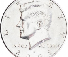 Монета Кеннеді Півдолара, ½ долара 2005, США, США