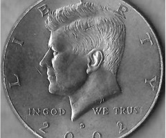 Монета Кеннеді Півдолара, ½ долара 2002, США, США