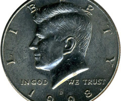 Монета Кеннеді Півдолара, ½ долара 1998, США, США