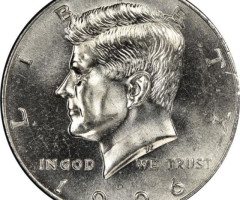 Монета Кеннеді Півдолара, ½ долара 1996, США, США