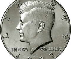 Монета Кеннеді Півдолара, ½ долара 1987, США, США