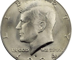 Монета Кеннеді Півдолара, ½ долара 1984, США, США