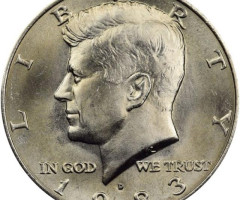 Монета Кеннеді Півдолара, ½ долара 1983, США, США