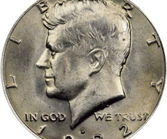 Монета Кеннеді Півдолара, ½ долара 1982, США, США