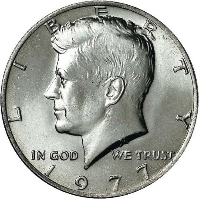 Монета Кеннеді Півдолара, ½ долара 1977, США, США
